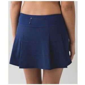 Navy Lululemon Pace Rival Skirt 13”